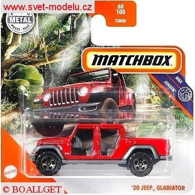 AUTÍČKO MATCHBOX JEEP GLADIATOR 2020