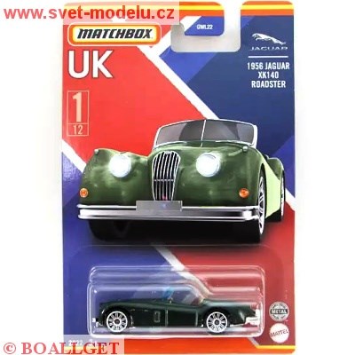 AUTÍČKO MATCHBOX BEST OF UK JAGUAR XK140 ROADSTER