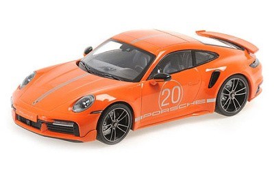 PORSCHE 911 (992) TURBO S COUPE SPORT DESIGN 2021 ORANGE