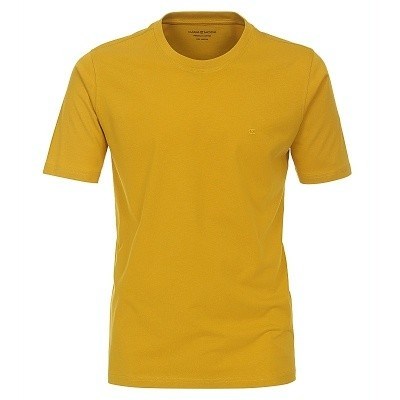 Pánské tričko Casa Moda 3XL - 7XL krátký rukáv tmavě žluité
