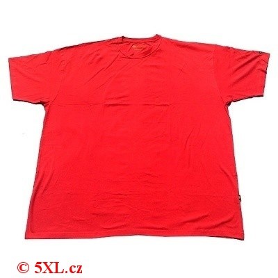 Pánské tričko Kamro červené krátký rukáv 7XL - 10XL 15234/668