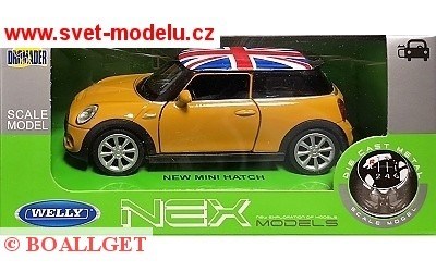 NEW MINI HATCH GREAT BRITAIN YELLOW