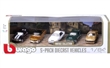 BBURAGO1:64 VINTAGE COLLECTION 5-pack