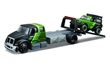 MAISTO DESIGN INTERNATIONAL LONESTAR FLATBED w/ FORD BRONCO WILDTRACK 2021 GREEN / BLACK